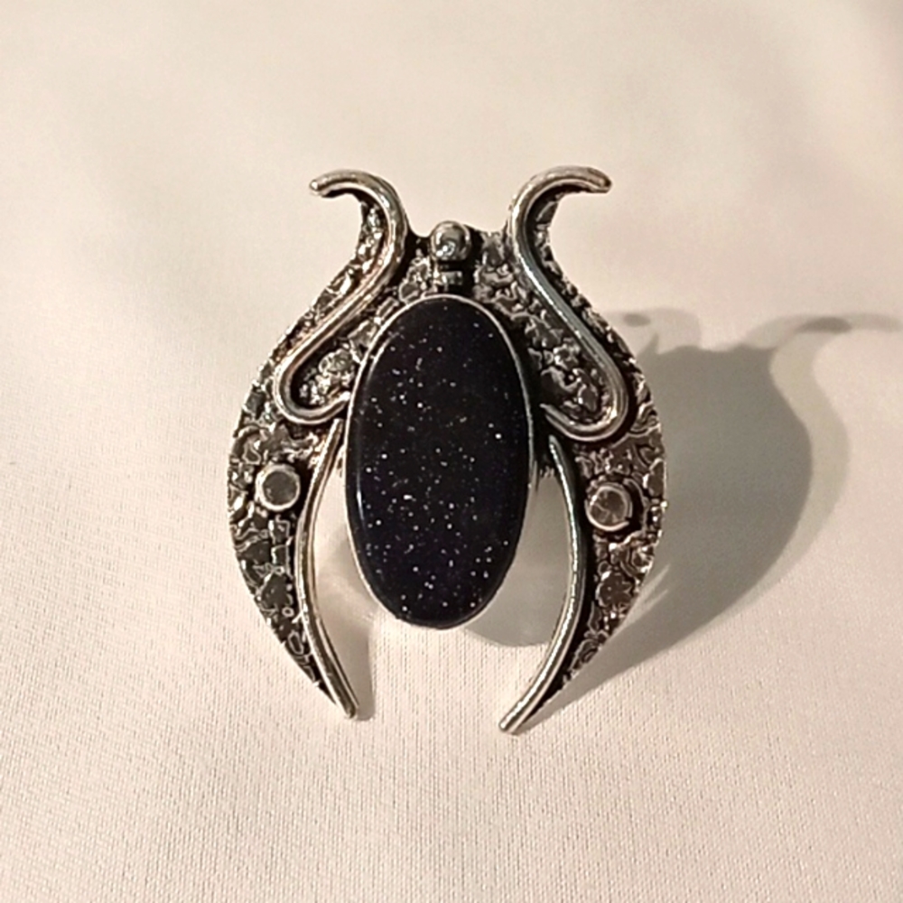 Blue Sandstone Ring
